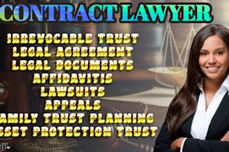 draft affidavits, lawsuits, and  legal documents
