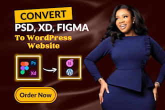 do figma to wordpress, figma to elementor, xd to wordpress, PSD to wordpress