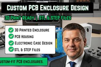 do pcb enclosure, pcb casing, pcb case for 3d printing