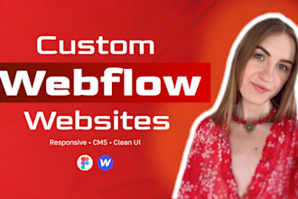design and build a responsive webflow website