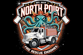 design a professional and unique firefighter logo