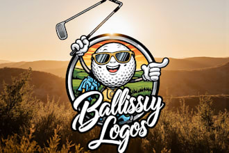 professional and modern golf logo design for your brand