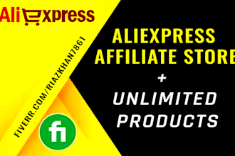 design aliexpress affiliate website with unlimited products