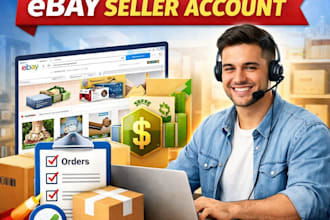 manage your ebay seller account, listings, store design , SEO