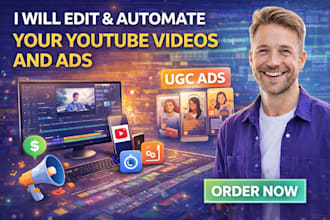 edit youtube videos, n8n, create vsls, and automate ugc ads dialogflow API, CRM