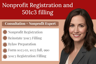handle your nonprofit registration and 501c3 approval