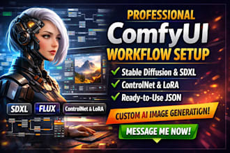 create a comfyui workflow for stable diffusion sdxl and flux