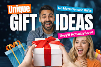 curate unique gift ideas tailored to your recipient, occasion and budget