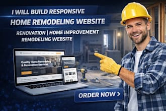 responsive home remodeling website, renovation, home improvement website