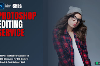 do professional photoshop editing and high end portrait retouching