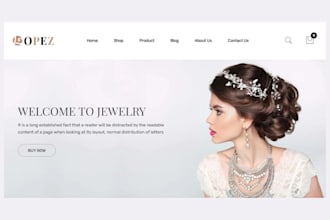 design jewelry shopify store jewelry website fashion store jewelry  website