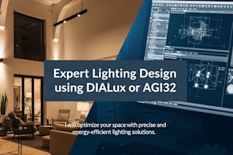 do lighting design using dialux or agi32