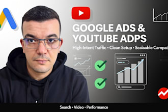 setup and manage youtube ads google ads adwords ppc campaign