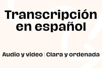 transcribir audio en español
