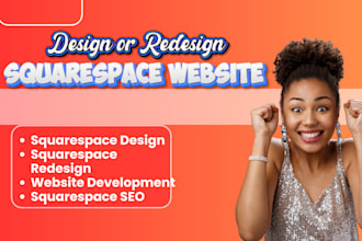 build squarespace website design or redesign squarespace website for businesses