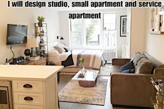 design studio, small apartment and service apartment