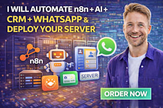 fix n8n, ai, CRM, whatsapp automation, install, gohighlevel, deploy your server