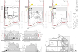do city permit house plans, adu, garage, deck, patio, site plan, vicinity