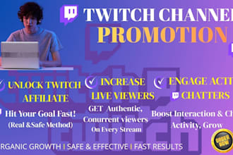 do channel promotion twitch affiliate live viewers and twitch chatters