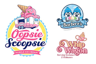 design ice cream, chocolate, sweets, treat, freeze dried candy logo