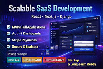 develop a scalable saas application