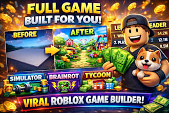do roblox full game creation, steal a brainrot, grow a garden or simulator game