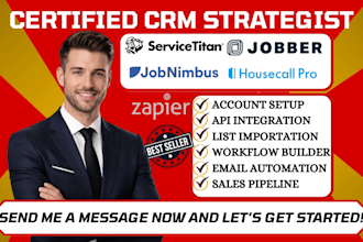 do servicetitan jobber automation housecall pro jobnimbus crm zapier integration