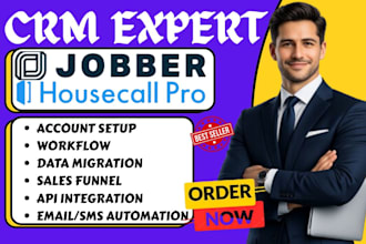 set up jobber crm expert housecall pro  automation