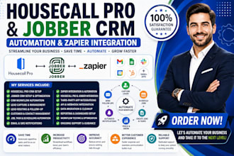 setup housecall pro crm automation jobber zapier integration
