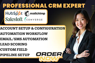 setup hubspot crm automation salesmate salesloft snapaddy mailchimp campaign api