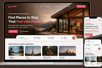build airbnb website vacation rental website short term rental booking website