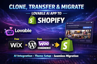 clone website wix woocommerce transfer lovable joomla ai migration to shopify