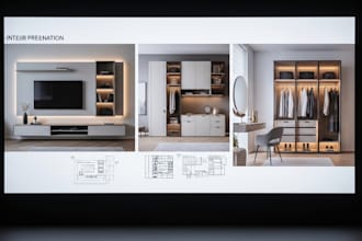 design custom furniture, cabinets, closets and TV wall units