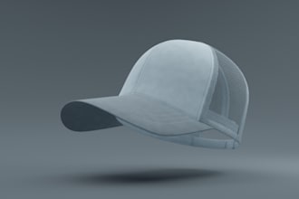design a cool hat or caps with your own idea with mock up