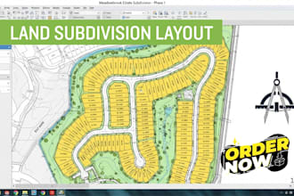 design professional real estate land subdivision layout