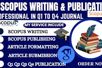 write, format and publish a scopus article in q1, q2, q3 and q4 indexed journal