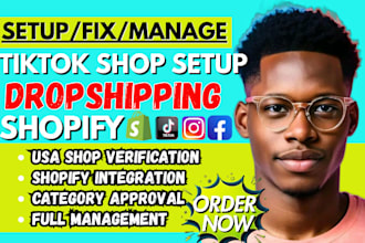 provide professional tiktok shop setup shopify integration tiktok shop manager