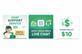 handle customer chat support and reply to messages
