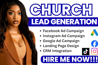 provide exclusive church leads, church facebook ads, church google ads video ads