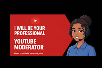 be your professional youtube channel manager and community assistant