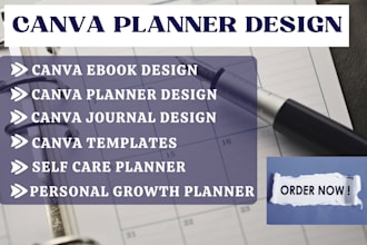 design self care, self love, and personal growth canva templates