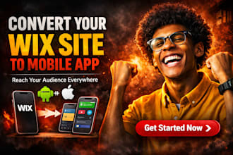 convert your wix website into pro android and ios mobile app
