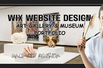 design a good wix portfolio website for art gallery or museum