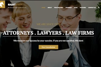 build wix law firm website accountant consultant financial advisor website
