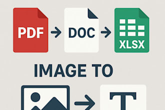 convert PDF and images to word excel