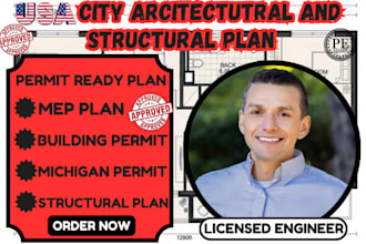 do michigan,ca,tx,mi,fl,nc architectural plan,building permit,structural plan