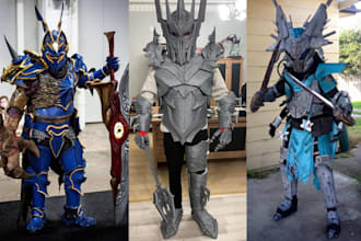 3d cosplay creation wearable armor fantasy mask monster cosplay props eva foam