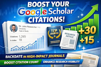 boost your google scholar citation, backdate in a highly ranked journal