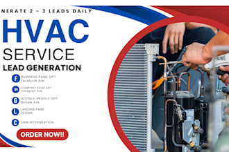 generate exclusive hvac leads, hvac facebook ads, hvac google ads hvac video ads
