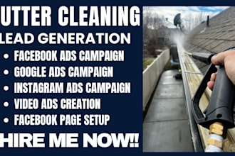 gutter cleaning leads,gutter cleaning facebook ads,gutter cleaning google ads